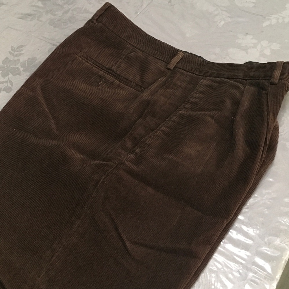 Claiborne Men's Dark Brown Corduroy Pants